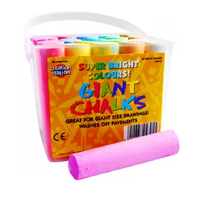 Surtido de colores de tiza jumbo pavimento patio de recreo gigante 20 tizas - Imagen 1 de 1