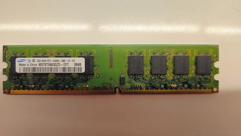 2GB - SAMSUNG M378T5663QZ3-CF7 - PC2-6400 DDR2-800   - Image 1 of 1