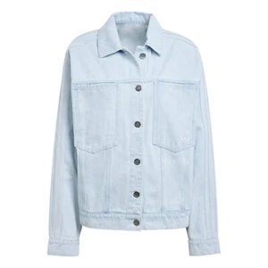 Women's Adidas Originals Premiumn Essentials Loose Fit Denim Jacket New - Picture 1 of 5