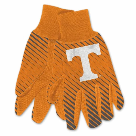 TENNESSEE VOLUNTEERS STRIPED UTILITY GRIPPER DOTS GLOVES NEW WINCRAFT 👀 Cover