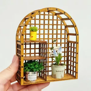 Flower Stand 1/12 Scale Dollhouse Miniatures Furniture Unfinished Doll House - Picture 1 of 6