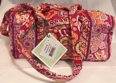 Vera Bradley Nuevo Retirado Raro Frambuesa Efervescencia Clásico 100 Bolso de Mano Tonos de Rosas Foto 1 de 4