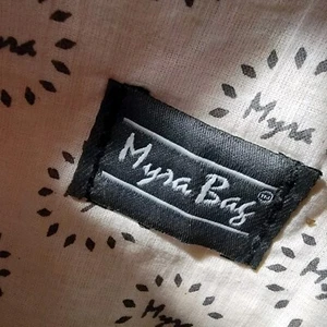 Myra Bag Midsummer Pouch Clutch Purse Cotton and Leather Bag T52 - Bild 1 von 6