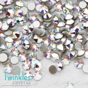 Swarovski 1.7mm Flatback Crystal AB Nail Art Decoration Rhinestone #2058-SS5-AB - Picture 1 of 3