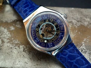 Ungetragene Limited Edition 1993 Platin Swatch Tresor Magique Armbanduhr Full Set - Bild 1 von 8