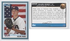 2010 Bowman Draft Draft Picks Blue /399 Felipe Perez #BDPP106