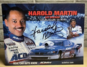 IHRA handsignierte Heldenkarte Harold Martin EFI Wizard AC Delco Pro Mod Grand Am - Bild 1 von 2