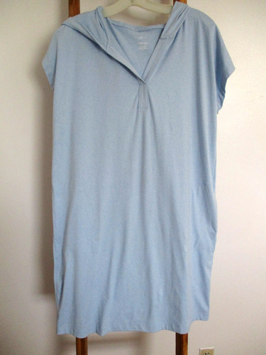 Abito J Jill Fit Supreme elasticizzato con cappuccio M blu chiaro