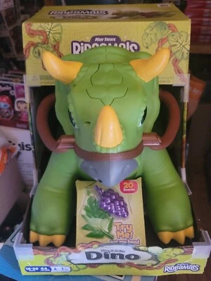 KID TRAX 骑行 恐龙 三角龙 骑行 玩具 全新 罕见 HTF 18-30 个月 — 第 1/4 张图片