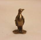 Pingwin Mosiądz 42g Figurka zwierzęcia Ptak Posąg Rzeźba animal brass vintage 1