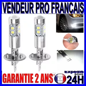 2 AMPOULES H1 A 10 LED EN 6500K BLANC POUR FEU PHARE DE VOITURE ANTIBROUILLARD - Imagen 1 de 18