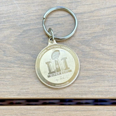 Llavero moneda Superbowl 2017 NFL recuerdo New England Patriot vs Atlanta Falcons Foto 1 de 4