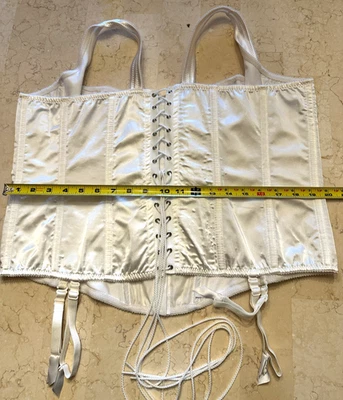 Precioso corsé de boda blanco talla grande XXXL lencería de belleza Foto 1 de 4