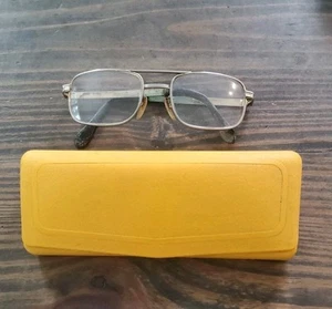 Vintage Oxford Brille Metallgestell mit gelbem Etui - Bild 1 von 8