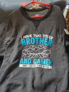 Jugend Large Gamer Sweatshirt Rundhalsausschnitt Neu mit Etikett - Bild 1 von 2