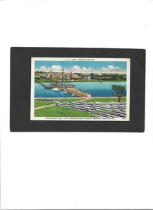 RHODE ISLAND "U.S. Navel Station U,S.S Constellation, Wharf, Newport" 9-12-1946 - Bild 1 von 2