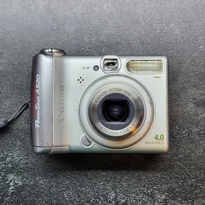 Canon PowerShot A520 4MP Digital Camera with 4x Optical Zoom Tested Working  - Picture 1 of 6