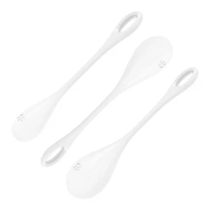Tris di Palline Vaginali per il rinforzo pavimento pelvico in Silicone Bianco - Foto 1 di 6