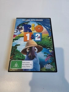 Rio 1 and rio 2 Animated Features Blue Sky Anne Hathaway Jesse Eisenberg DVD Set - Picture 1 of 1