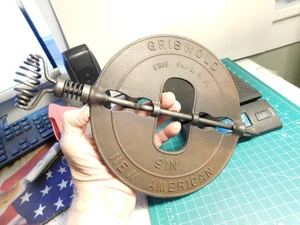 Vintage #1429 Griswold New American 19 Zoll Umkehrbarer Herddämpfer - Bild 1 von 11