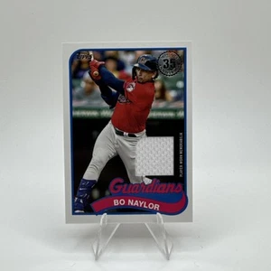 2024 Topps 89BR-BN Bo Naylor Cleveland Guardians MEM Player Worn Relic - Picture 1 of 2