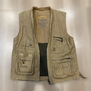 Vintage Camel Collection Fishing Multipocket Vest Tan Sz 52 XL Trophy Adventure - Picture 1 of 8