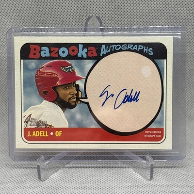 2018 Topps Heritage Minor League Edition Bazooka Auto /50 Jo Adell #BA-JA Auto - Image 1 of 2