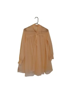 Vintage Pink Nightgown Formfit Rogers Sheer Nightie - Picture 1 of 5