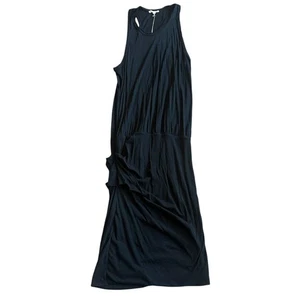 Standard James Perse Racerback Blouson Dress Black Sleeveless Size 3 Large NWT - Picture 1 of 12