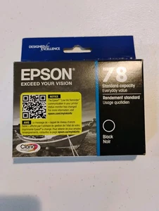 New - Epson T078 Black Ink Cartridge - T078120-S - Best By : 07 2025 - Picture 1 of 3