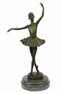 Art Deco Hot Cast Bronze Graceful Ballerina Ballet Statue Sculpture Milo Statue - Picture 1 of 8