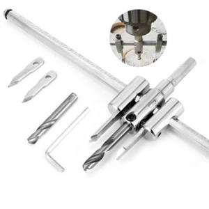Easily Adjustable Circle Hole Cutter Tool Kit for Home Improvement Tasks - Picture 1 of 7