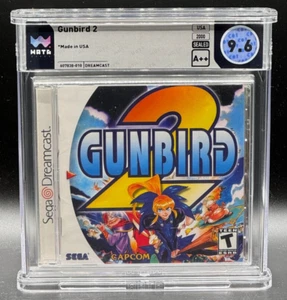 Gunbird 2 Sega Dreamcast CAPCOM Factory Sealed New WATA 9.6 A POP 2 Graded - Picture 1 of 2