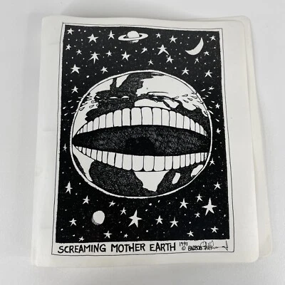 1991 Robert Therrien Bad Bob Screaming Man Mother Earth 3 Ring Binder Cardinal - Image 1 of 4