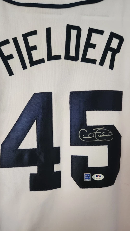 Cecil Fielder Autographed White CUSTOM Detroit Tigers Colors Jersey - Image 1 of 4