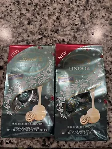 Lot Of 2 Lindt Lindor Cinnamon Swirl White Chocolate Truffles 6oz BB 4/30/2025 - Picture 1 of 2