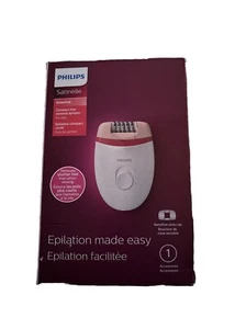 PHILIPS Satinelle Corded Compact Essential Epilator, PINK/WHITE - Picture 1 of 7