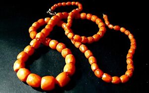 Collana Corallo Arancio Sciacca Antico
