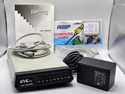 GVC V.42bis External Fax Modem Model 14400 MNP5  (A8) - Image 1 of 4