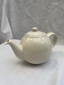 Globe Teapot London Pottery White Ceramic - Picture 1 of 5