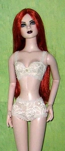 Ready2Wear Sheer Ivory Lace Bra & Boxer Outfit fit American Model BJD 1/3 JID - Picture 1 of 1