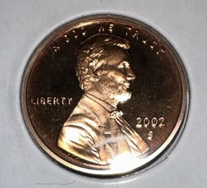 Moneda de 1 centavo Lincoln Memorial 2002-S de prueba de conjunto de prueba de acuñación de Estados Unidos - Imagen 1 de 2
