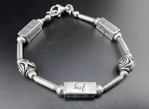 SILPADA STERLING SILVER 925 HOPE JOY DREAM BEAD BRACELET 7.5" B1913 - Picture 1 of 5