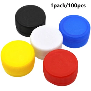Color Plastic Bottle Top Screw Cap for PET Bottle Beer Bottle Home Brew 100/Pack - Picture 1 of 11