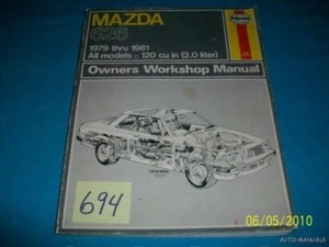 MANUAL DE REPARACIÓN MAZDA 626 79 80 81 120 pulgadas cúbicas (2,0 LITROS) - Imagen 1 de 1
