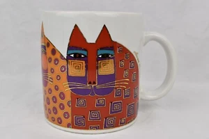 Laurel Burch American Art 1992 Wild Cats coffee tea mug cup Gold Accents - Picture 1 of 10