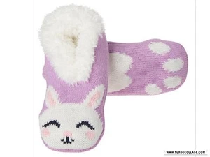 NEW GYMBOREE EASTER Slippers Warm Bunny Slipper Socks SIZE S - Picture 1 of 1