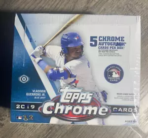 2019 Topps Chrome Baseball Hobby Box Jumbo HTA - Picture 1 of 2