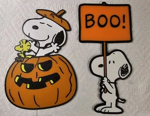 3D Druck Snoopy Halloween Deko Schild 2er Set - Bild 1 von 7