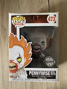 IT (2017) - Pennywise with Teeth Pop! Vinyl Figure #473 Blue Eyes - Picture 1 of 6